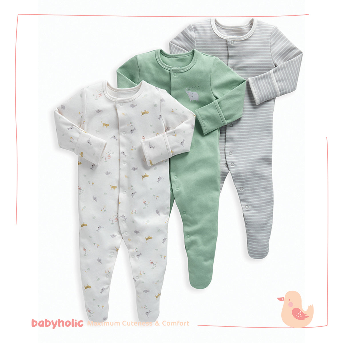 Cotton Overall Set of 3 PCS