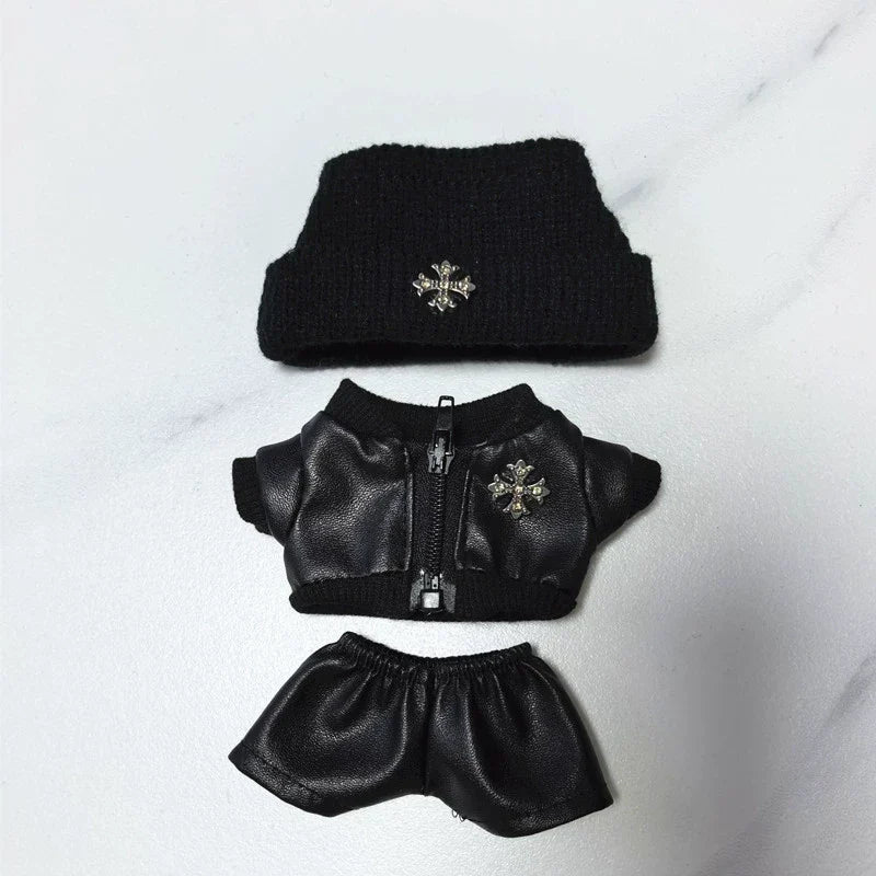 Cool Leather Outfit for Labubu CH