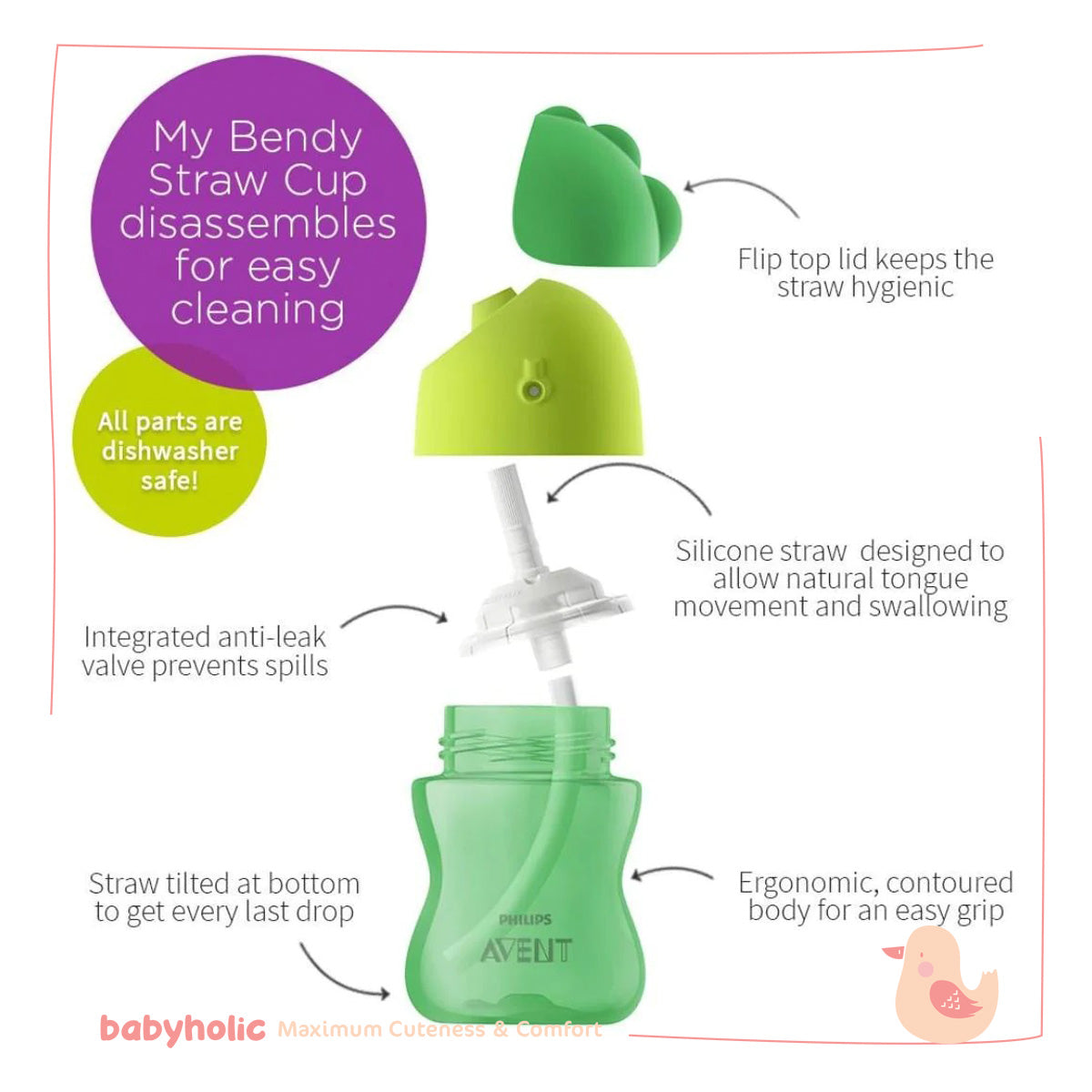 Avent Bendy Straw Cup 300ml