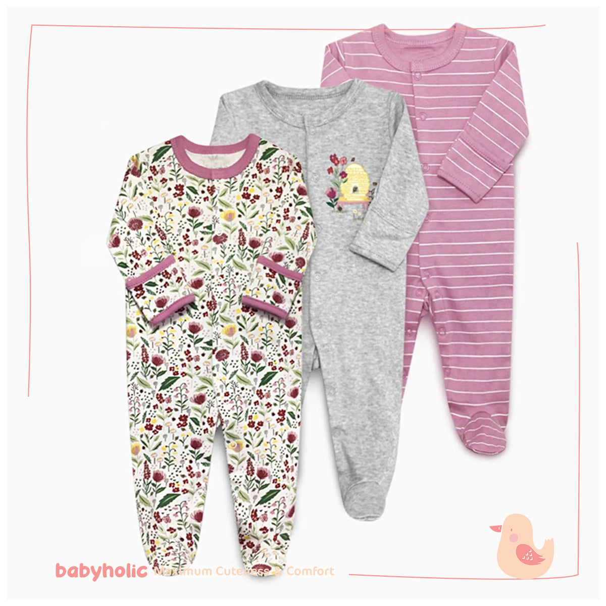 Cotton Overall Set of 3 PCS