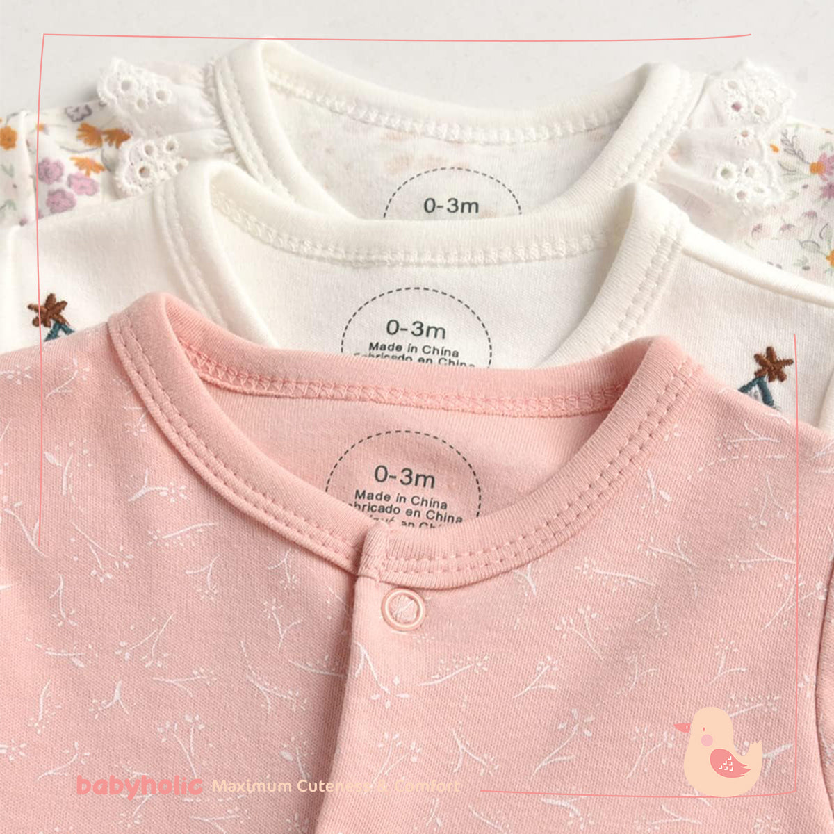 Cotton Overall Set of 3 PCS