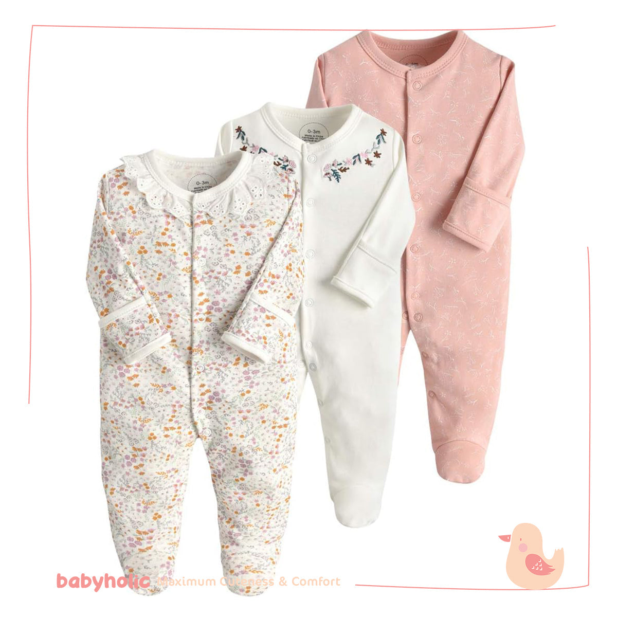 Cotton Overall Set of 3 PCS
