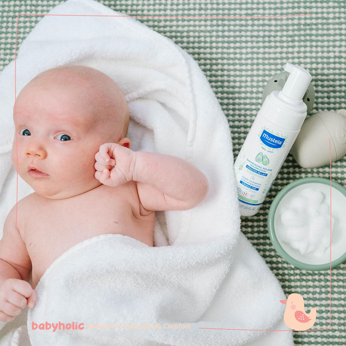 Mustela foam shampoo