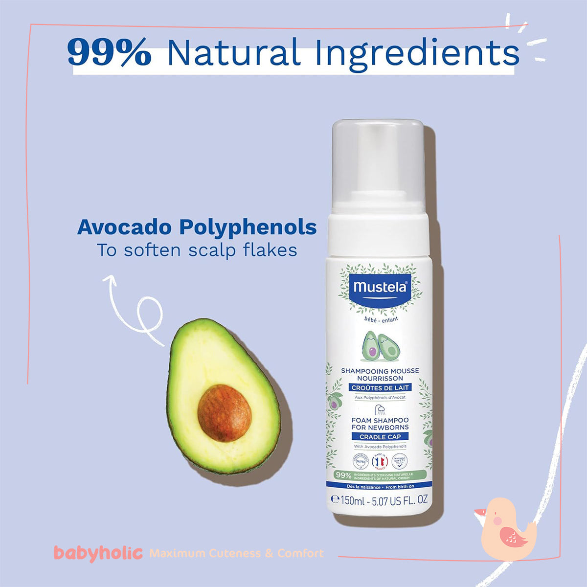 Mustela foam shampoo